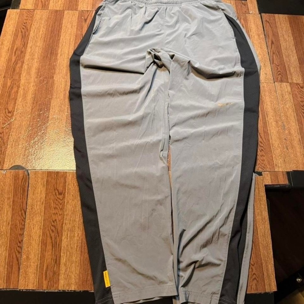 Nike‎ Grey Black Striped Retro Tech Sportswear Baggy Track Pants XL